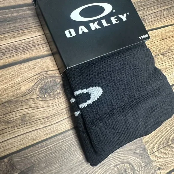 Oakley Ribbed Ellipse Long Socks NWT Size Medium (Black) *Unopened* Unisex - Picture 3 of 8